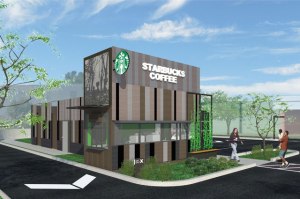 Artist rendition of proposed "recycled" Starbucks in Overland Park, Kansas